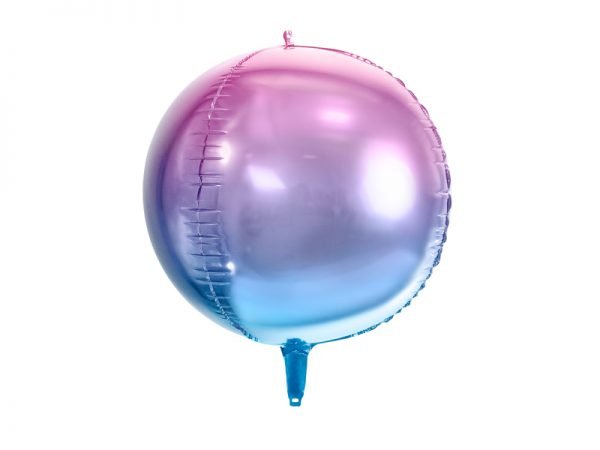 Kugelballon blau lila ombre