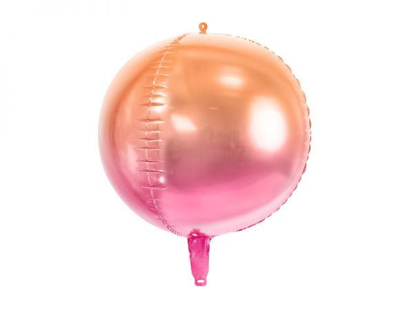 Kugelballon pink apricot ombre